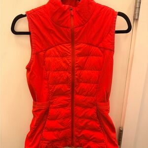 Lululemon Athletica Red Down for it all Vest